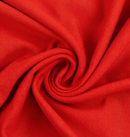 French Terry uni rood