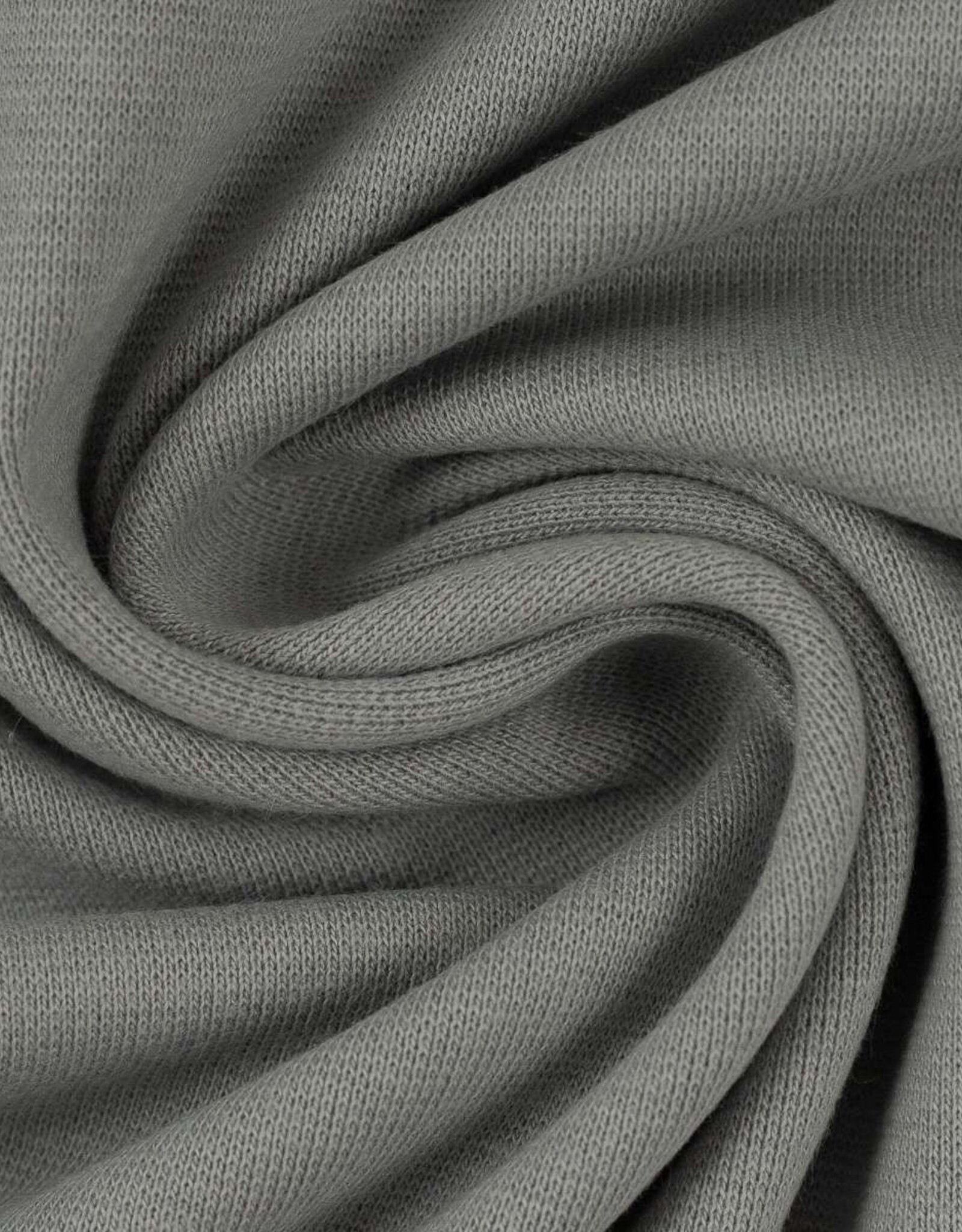 French Terry uni lichtgrijs mélange
