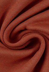 Jersey katoen  uni  terracotta