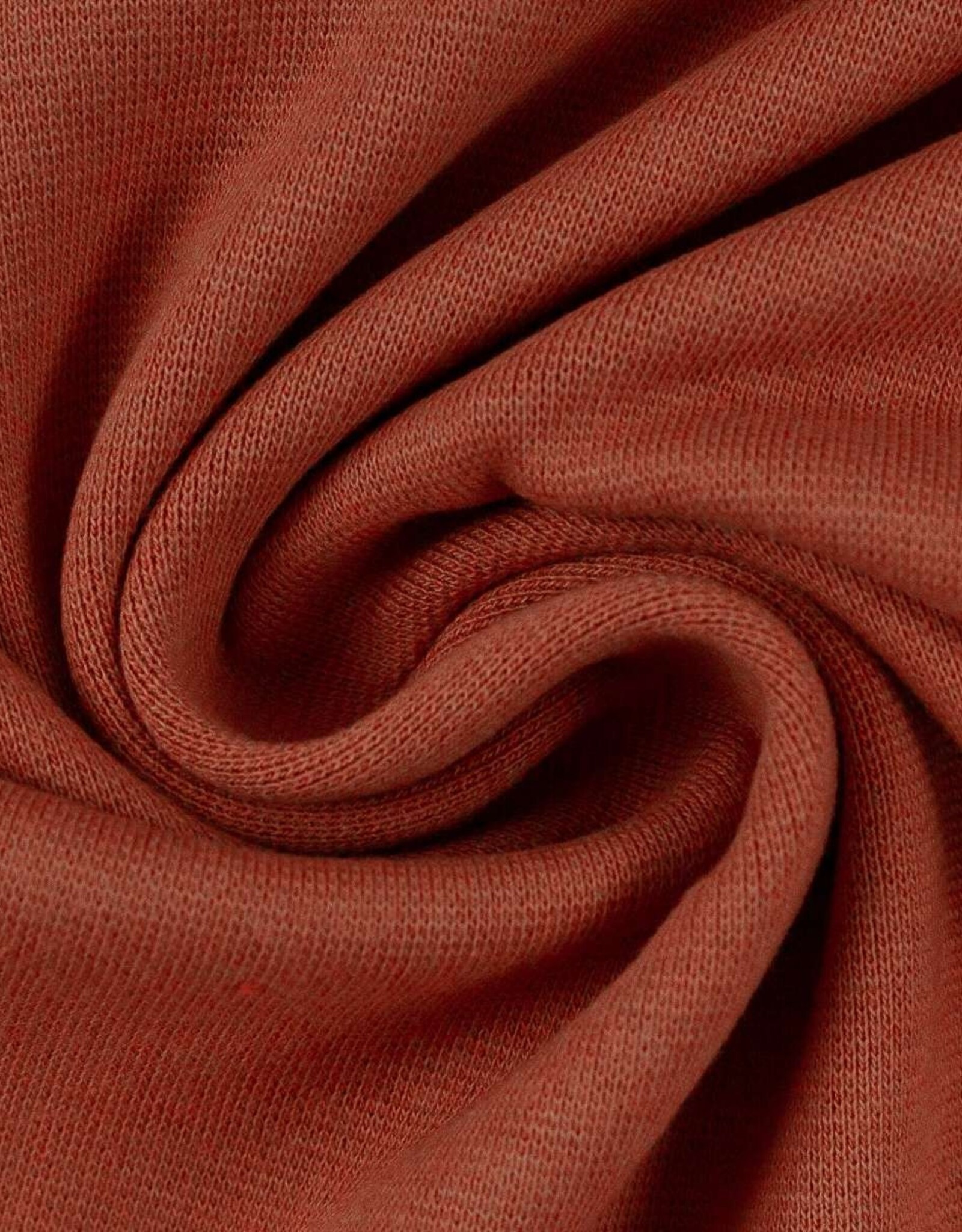 Jersey katoen  uni  terracotta