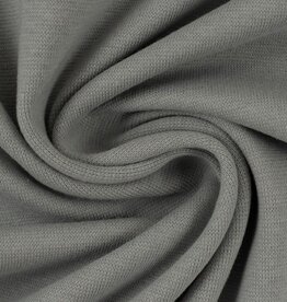 Jersey katoen  uni grijs