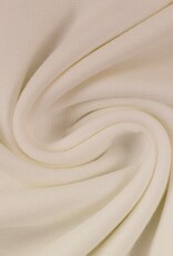 Jersey katoen  uni gebroken wit Jersey katoen  uni gebroken wit