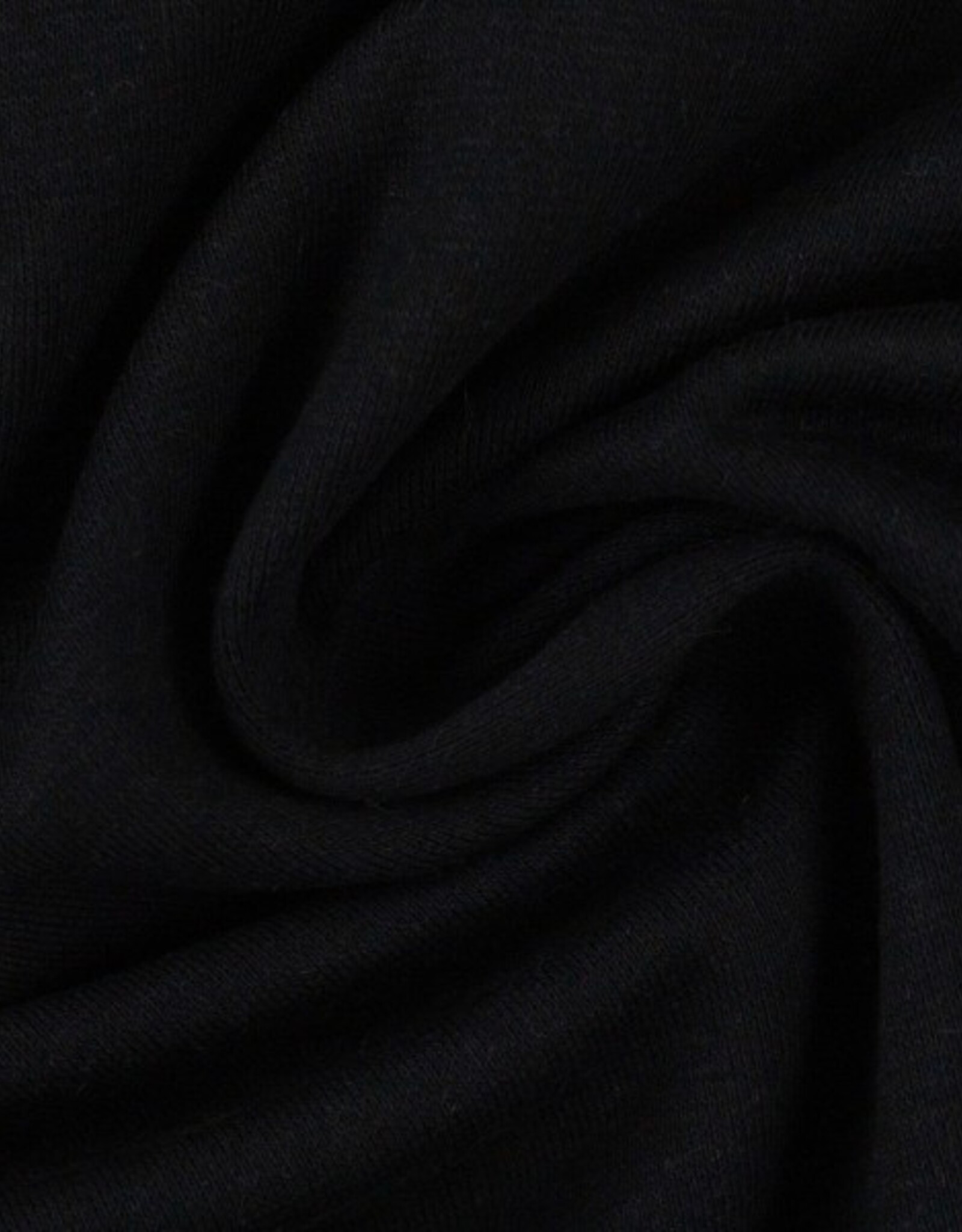 Jersey katoen  uni  zwart