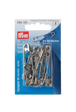 Prym - veiligheidsspelden zilver 27/38/50mm-085 120