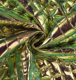 Stoffenschuur selectie Quilt diagonaal gestept glanzend lime - paars