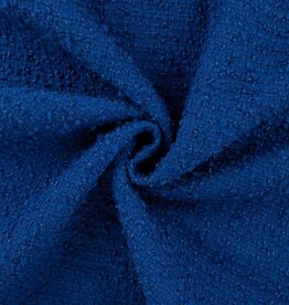 Bouclé chanel kobalt blauw