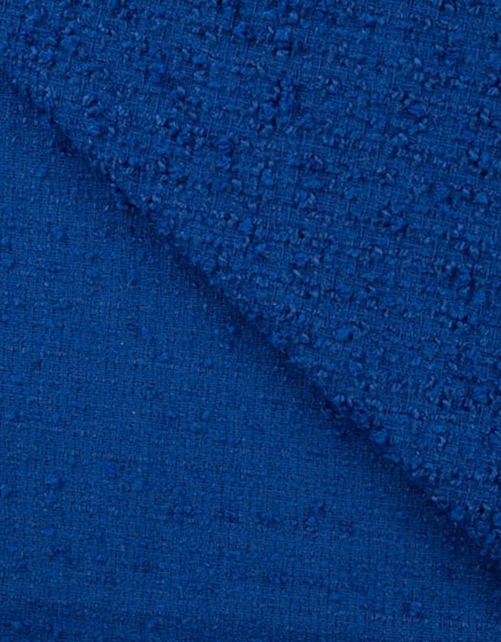 Bouclé channel kobalt blauw