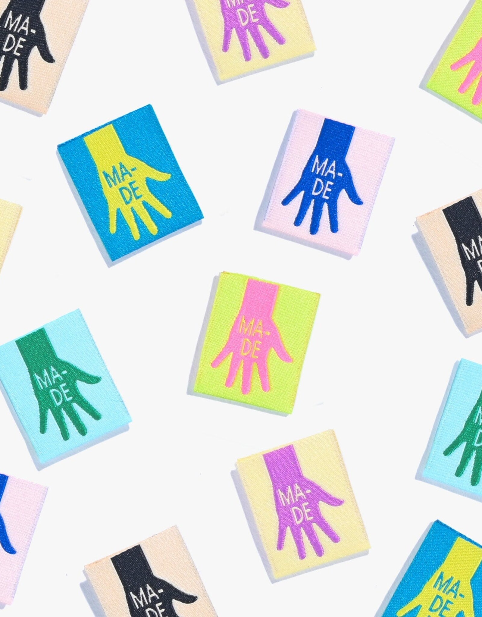 (hand) MADE labels - 6 stuks innaailabels