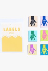 (hand) MADE labels - 6 stuks innaailabels (hand) MADE labels - 6 stuks innaailabels