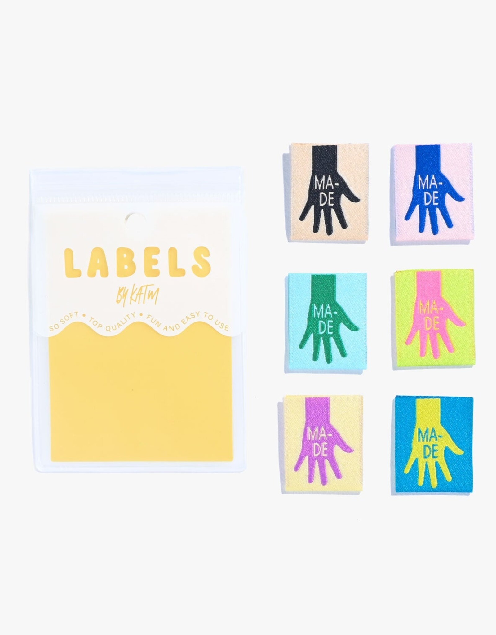 (hand) MADE labels - 6 stuks innaailabels