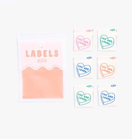 YOU ARE LOVED labels - 6 stuks innaailabels