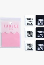THIS IS THE BACK labels - 6 stuks innaailabels