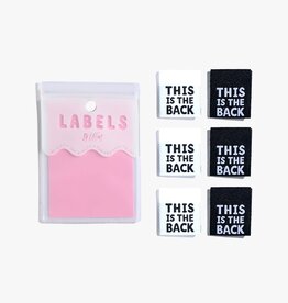 THIS IS THE BACK labels - 6 stuks innaailabels