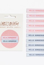 HELLO GORGEOUS! labels - 10 stuks innaailabels HELLO GORGEOUS! labels - 10 stuks innaailabels