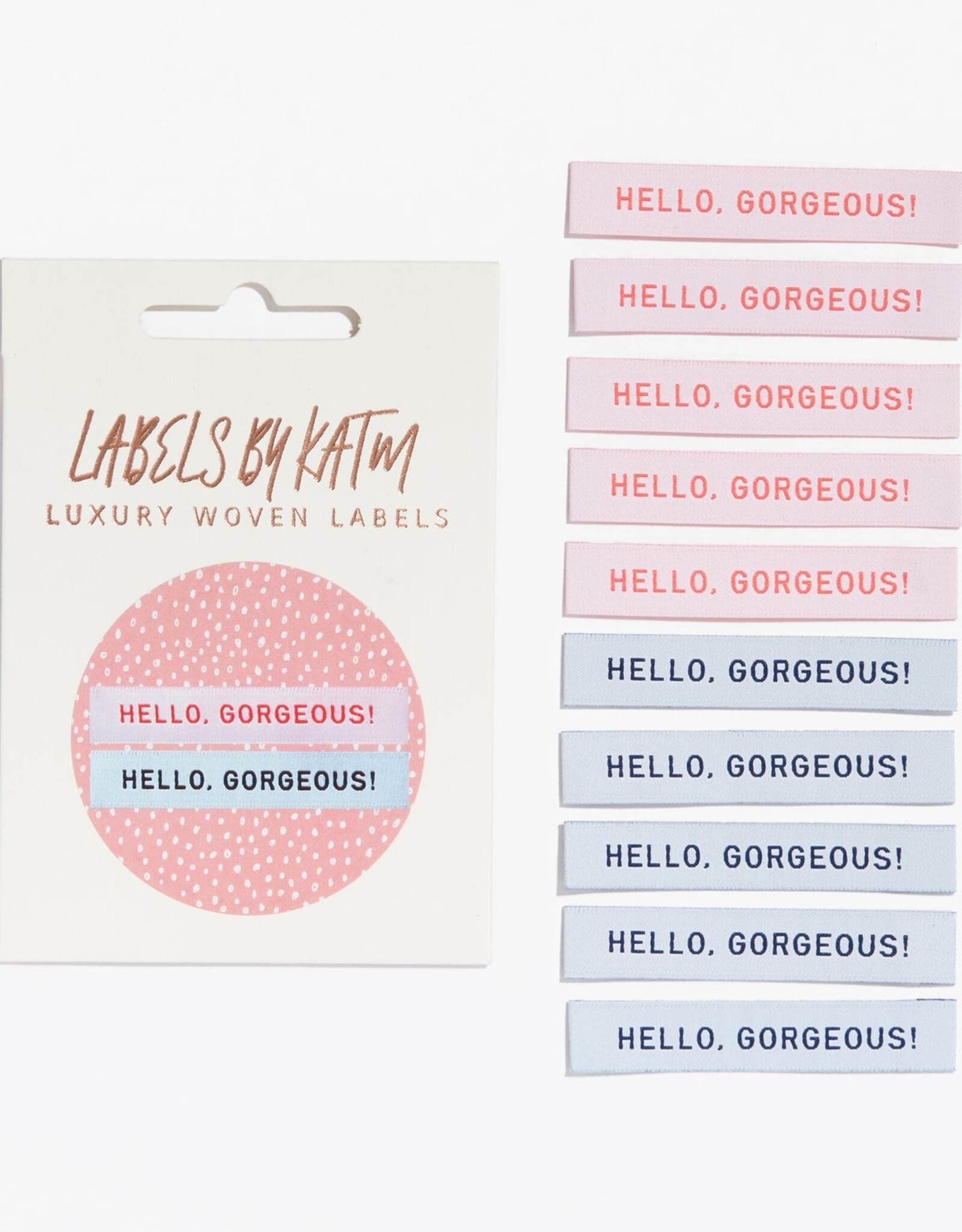 HELLO GORGEOUS! labels - 10 stuks innaailabels