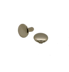 Holnieten met dubbele kop 9mm goud - set van 24 stuks