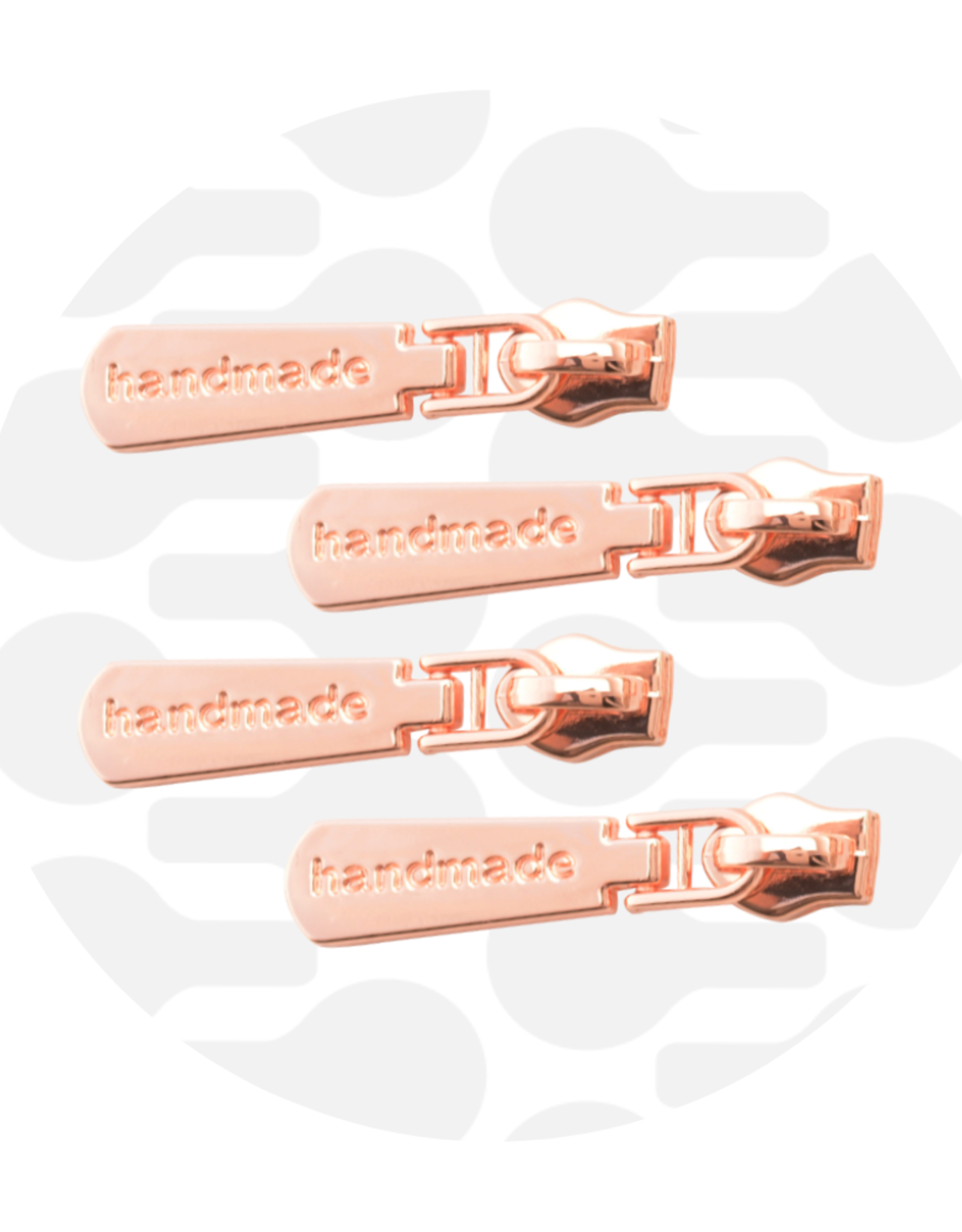 Schuiver spiraalrits #5 handmade rose goud - set van 3 stuks