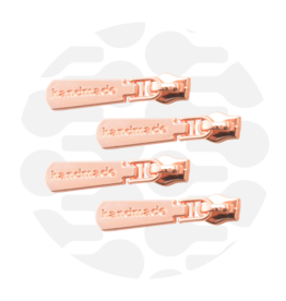Schuiver spiraalrits #5 handmade rose goud - set van 3 stuks