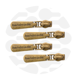 Schuiver spiraalrits #5 handmade antiek goud - set van 3 stuks