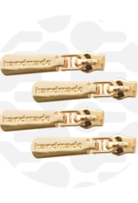 Schuiver spiraalrits #5 handmade goud - set van 3 stuks