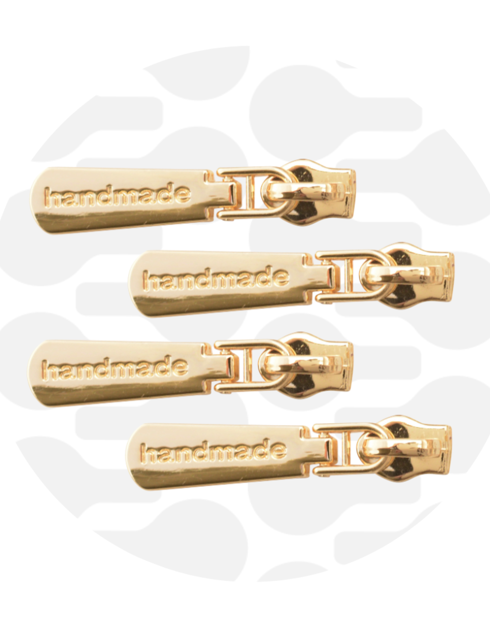 Schuiver spiraalrits #5 handmade goud - set van 3 stuks