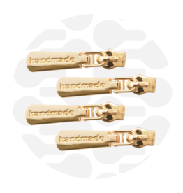 Schuiver spiraalrits #5 handmade goud - set van 3 stuks