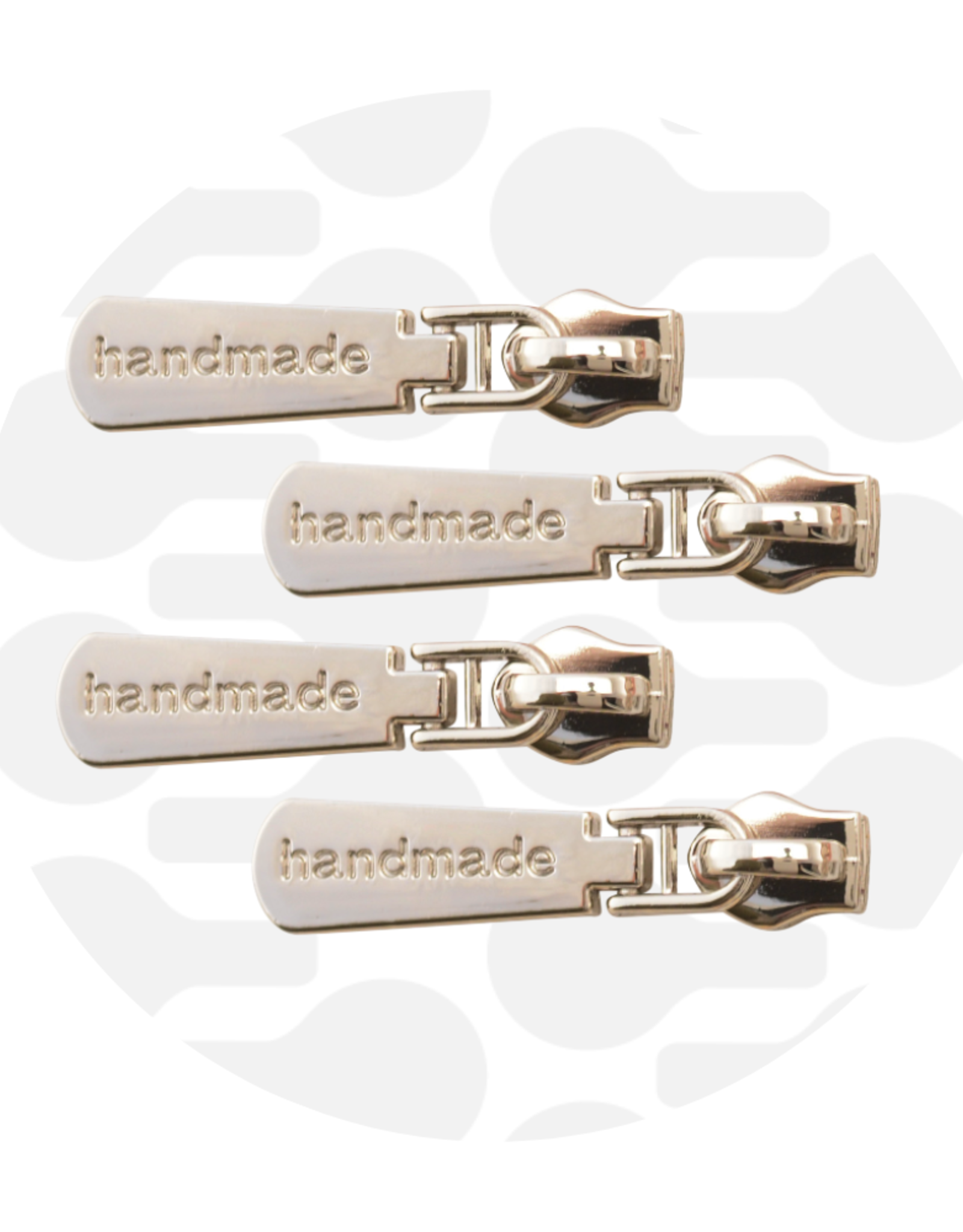 Schuiver spiraalrits #5 handmade nikkel - set van 3 stuks
