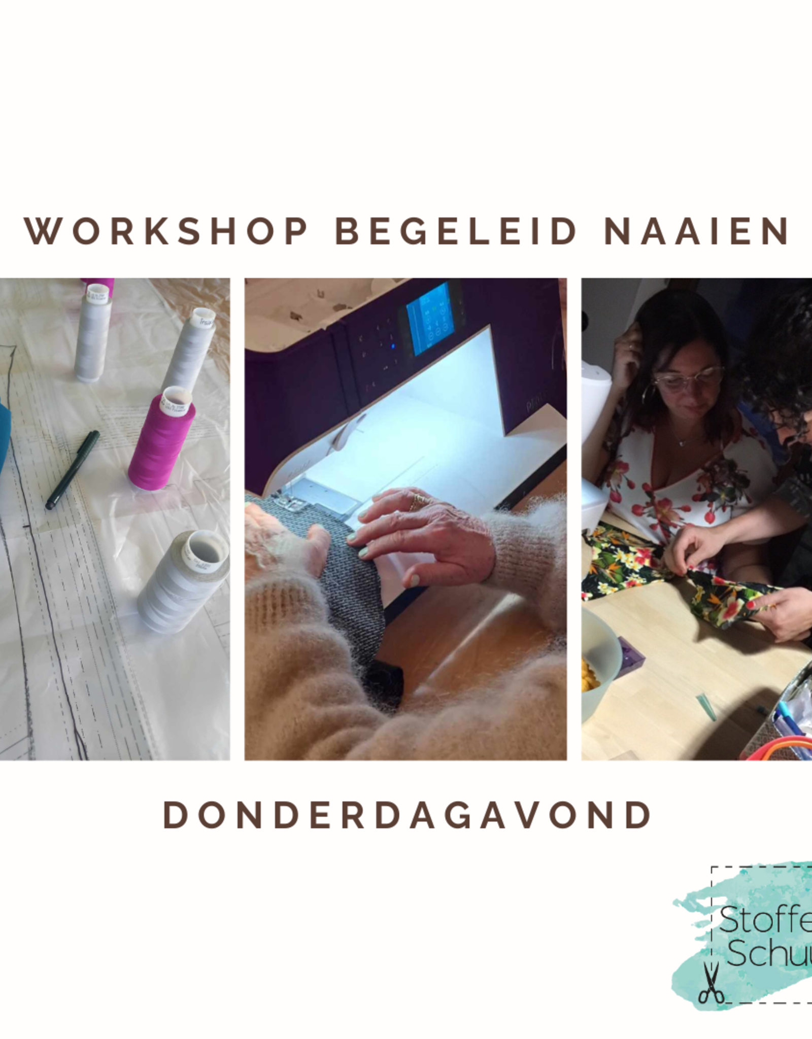 workshop Begeleid naaien donderdagavond 4 april