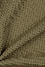 Gebreide wafelkatoen taupe Gebreide wafelkatoen taupe