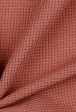 Gebreide wafelkatoen mauve Gebreide wafelkatoen mauve