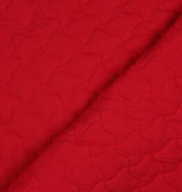 Double gauze quilt magenta