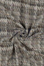 Stoffenschuur selectie Knitted jacquard zwart met kleurrijk draadje