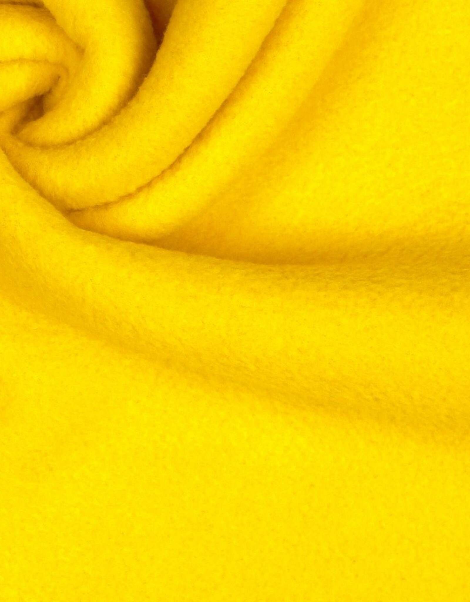 Anti-pilling lambsfleece geel