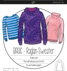 Patroon raglansweater voor kinderen
