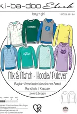Patroon  mix & match hoodie/pullover voor kinderen Patroon  mix & match hoodie/pullover voor kinderen