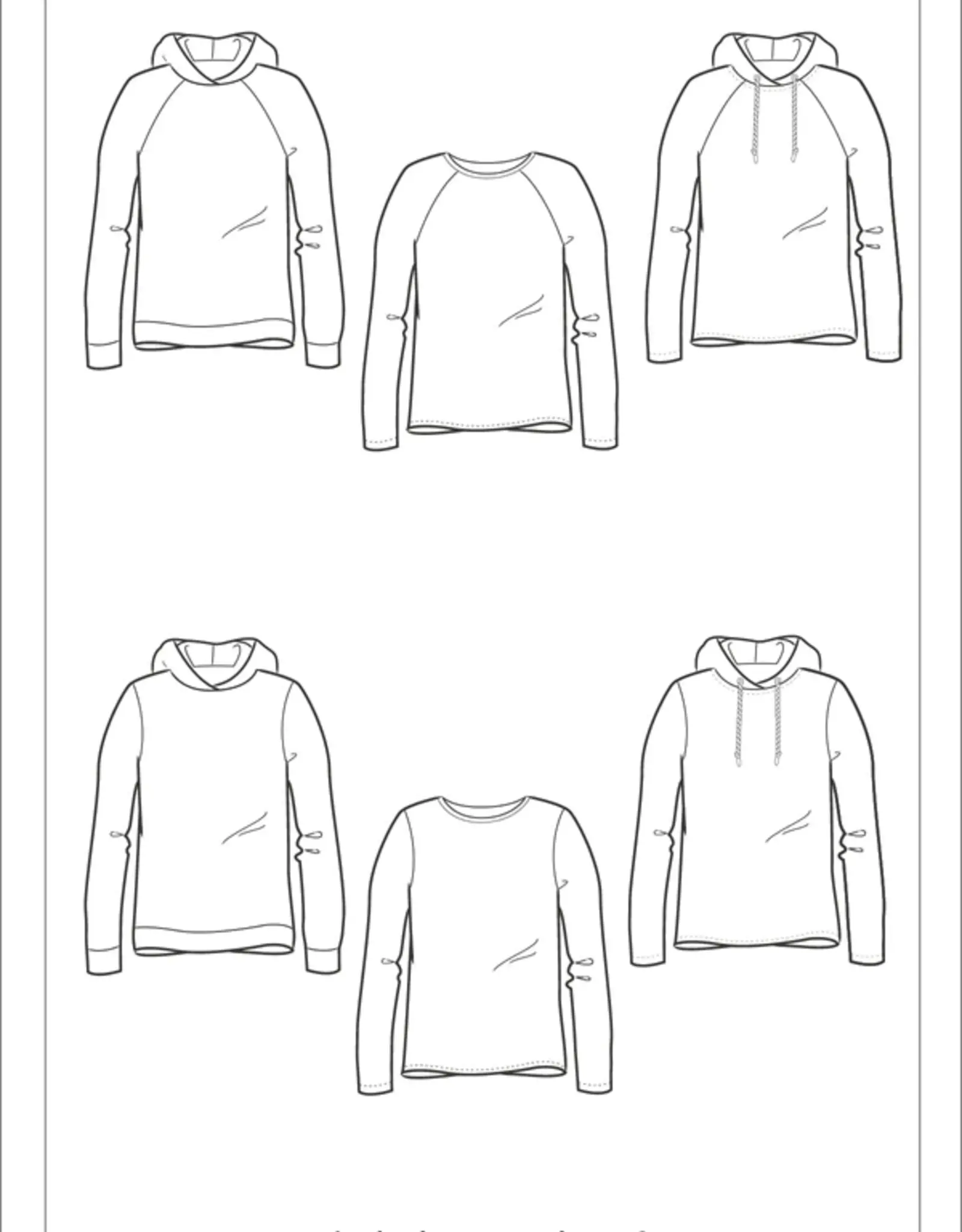 Ki-ba-doo Patroon  mix & match hoodie/pullover