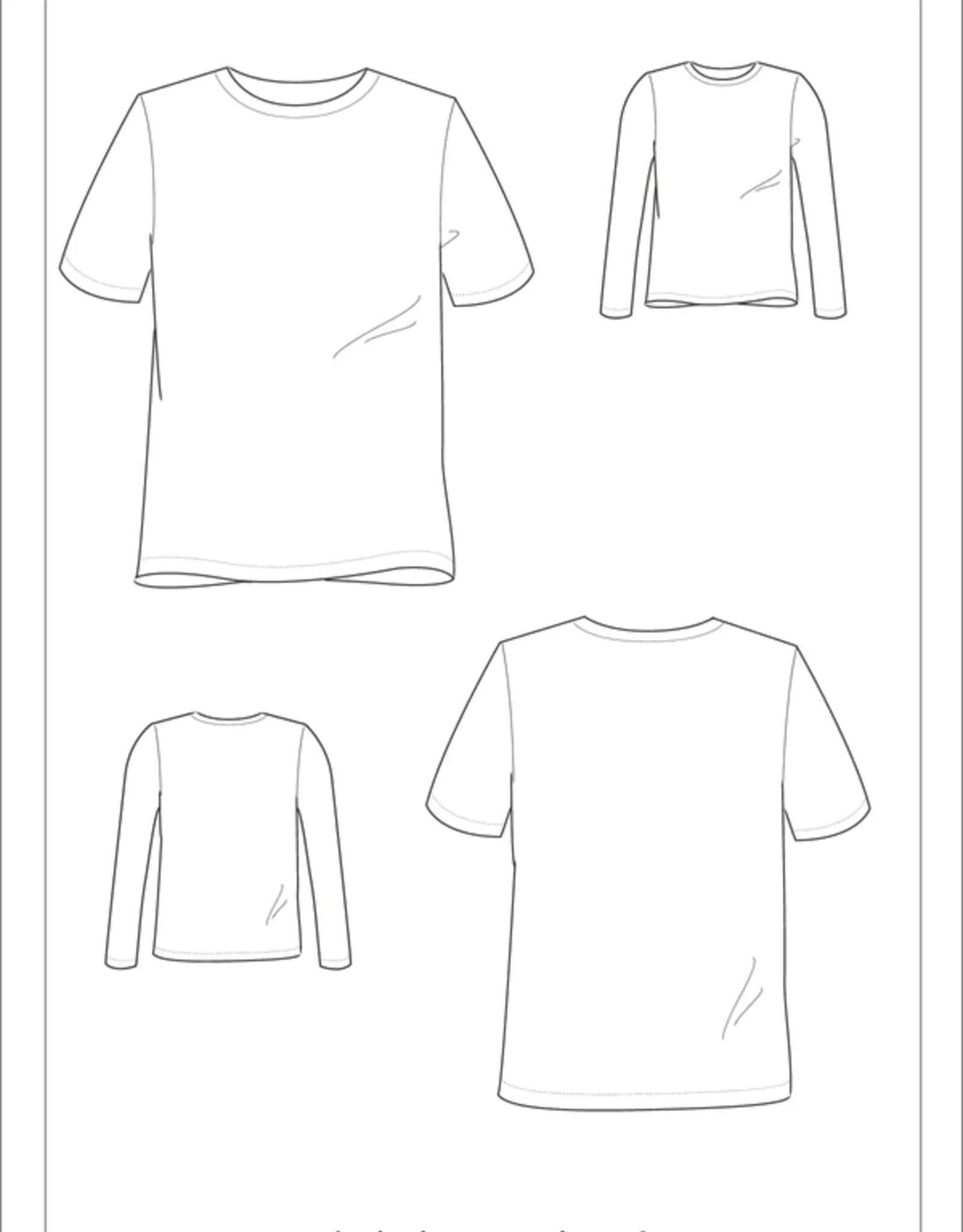 Ki-ba-doo Patroon basic T-shirt  voor jongens