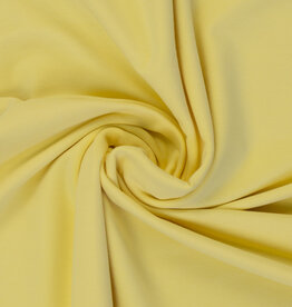 Jersey katoen  uni pastel geel