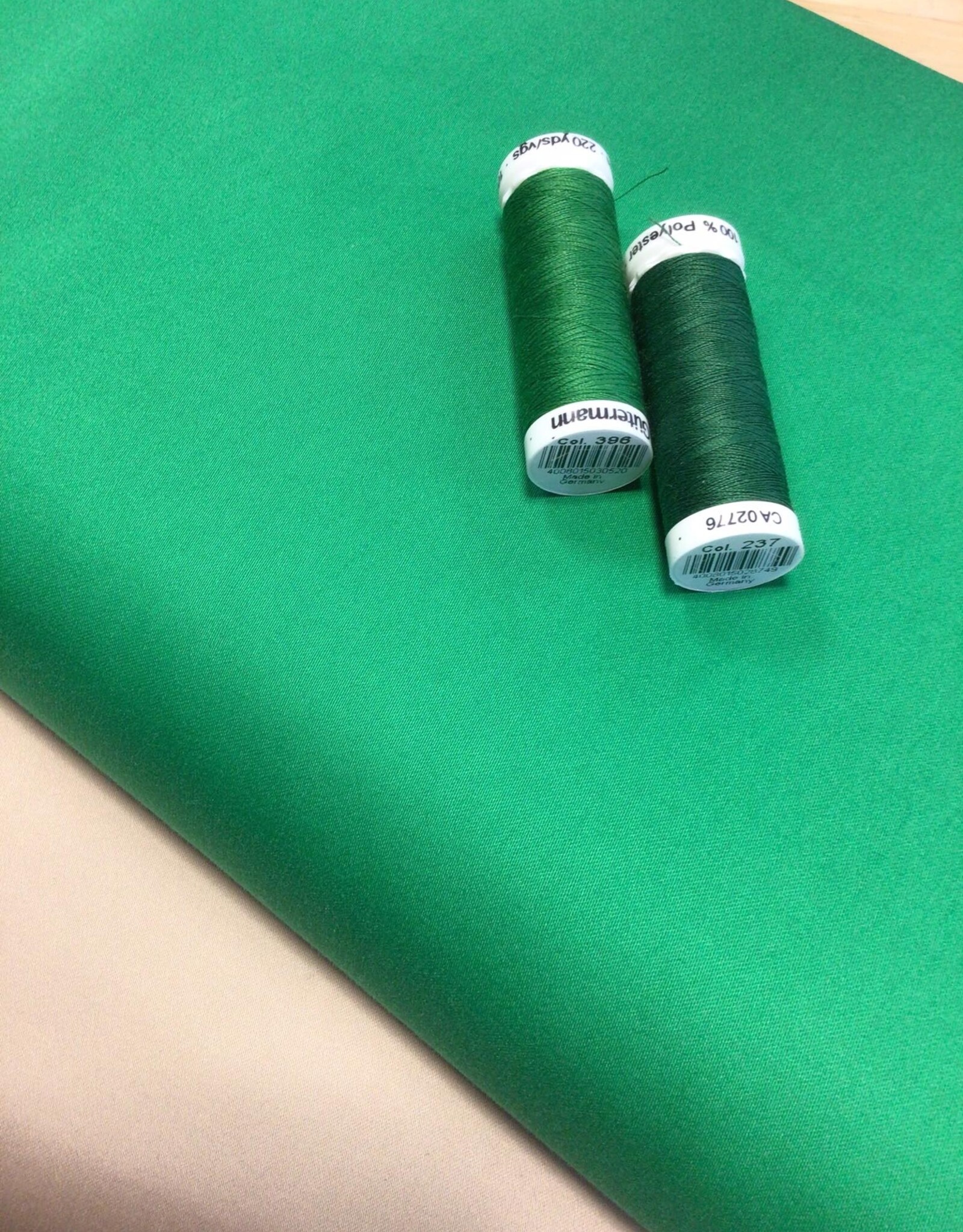 Stretch katoen uni groen