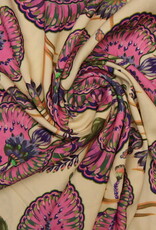 Viscose Orchid - soft yellow