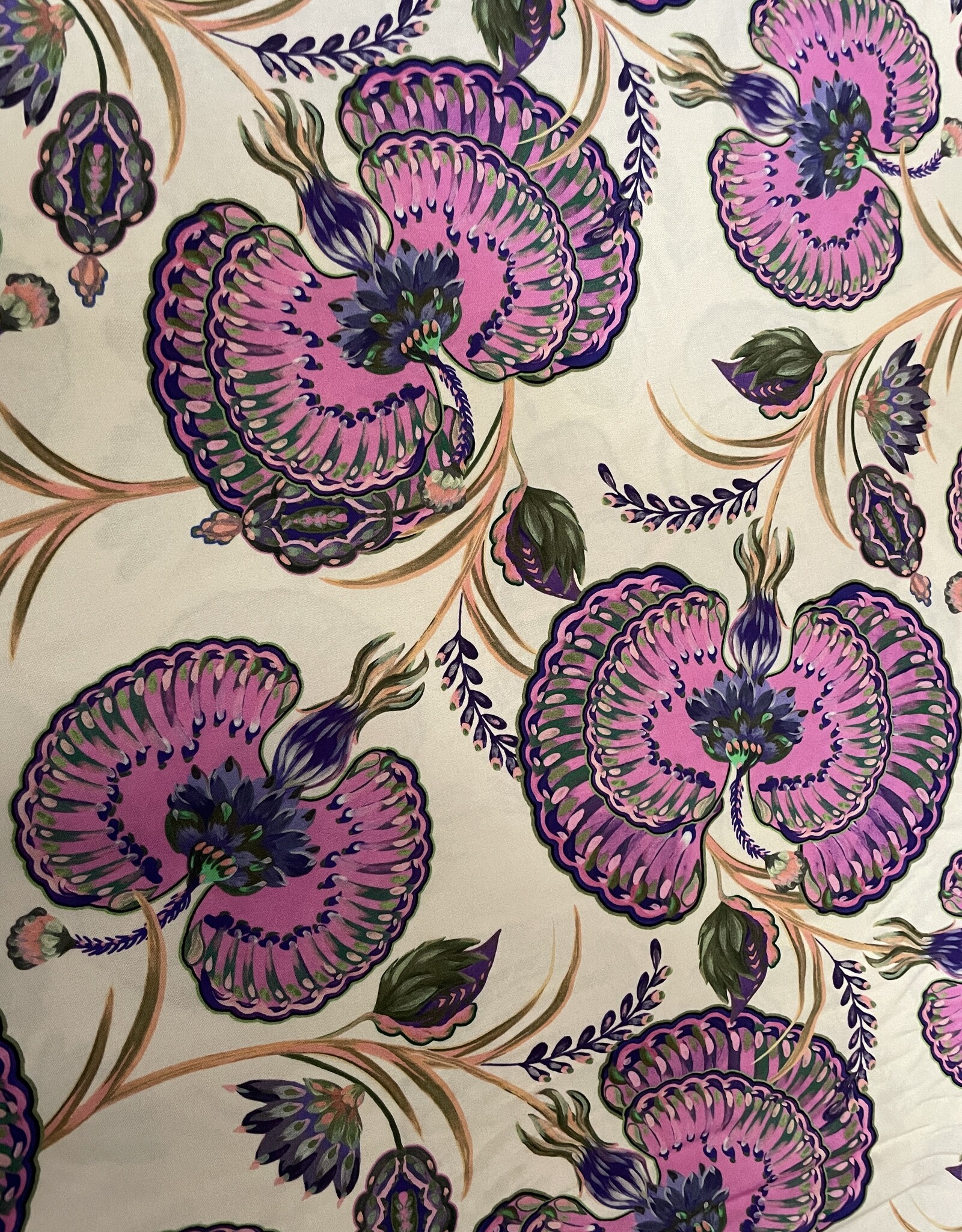 Viscose Orchid - soft yellow