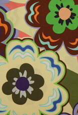 Katoen Vintage Flower - Zacht geel Katoen Vintage Flower - Zacht geel