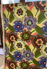 Katoen Vintage Flower - Zacht geel Katoen Vintage Flower - Zacht geel