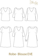 Clématisse Pattern Blouse- jurk Eve