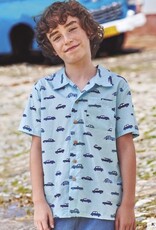 Katoen popeline Havana cars  licht blauw Katoen popeline Havana cars  licht blauw