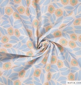 Katia Fabrics Canvas mosaic flowers