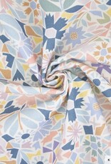 Canvas mosaic  tegels bloemmotief Canvas mosaic  tegels bloemmotief