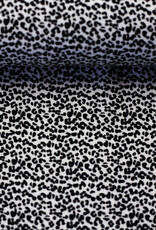 swafing Viscose panter print zwart- wit
