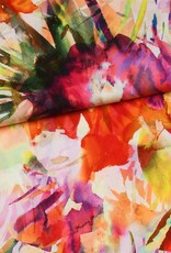 A La Ville Haute Couture Viscose kleurrijke bladerpracht pina