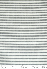 Viscose linnen grijs / wit strepen Viscose linnen grijs / wit strepen